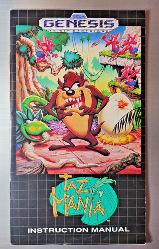Cartouche de jeu Taz Mania, carte de jeu MD 16 bits avec