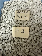 Ceramic Wedge  Tumbling Media 3/8" x 7/16" "  17 LB Lot ~ Metal & Rock