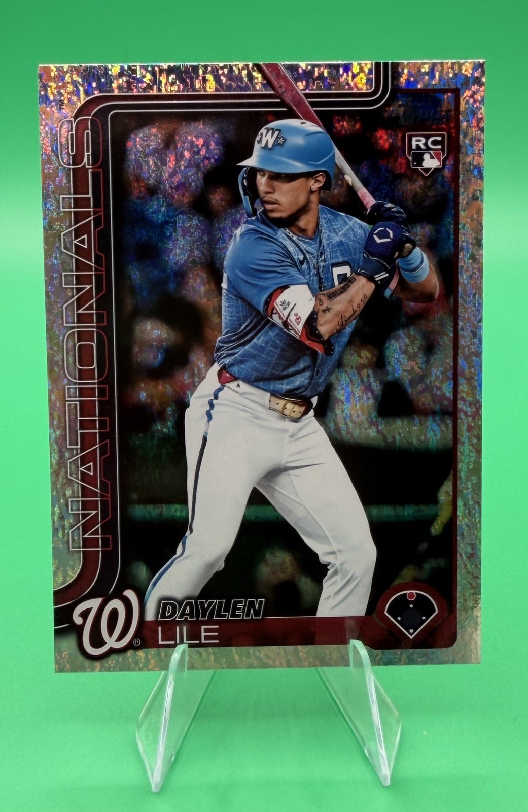 2025 Topps Update Daylen Lile Diamante Foil Washington Nationals #US172