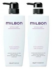 Milbon Volumizing Shampoo  Treatment 500ml Set   Add Volume  Lift Fine Hair