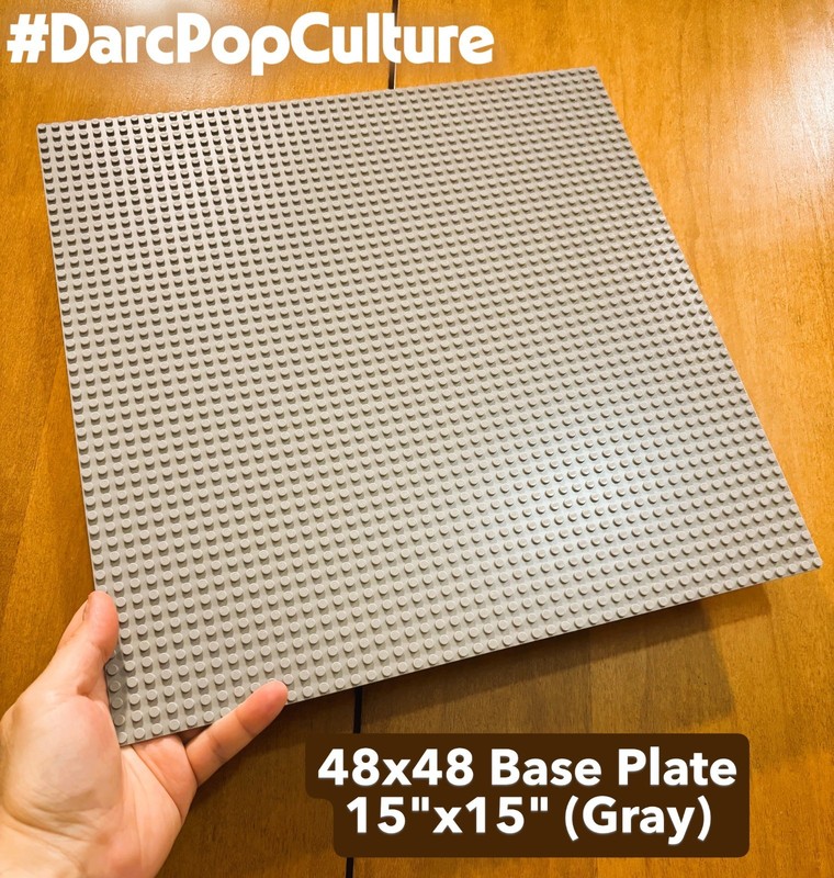 Lego 48X48 Stud Baseplate ( Gray ) Large 15 Inch by 15 Inch Base Plate (Extras 4