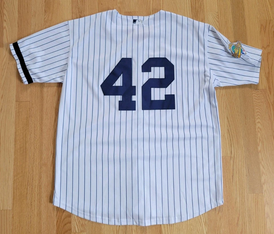 Camiseta de los Yankees de Nueva York Mariano Rivera #42 1996 Serie Mundial Talla XXL Foto 2 de 3
