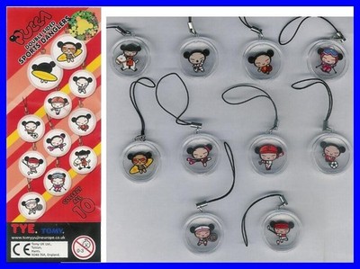 Pucca Set 10 Sport Danglers Figuren Originale Tomy Gashapon