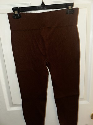 Pantone X Forever 21 Brown Ribbed Leggings /Size: XL /BNWT!!