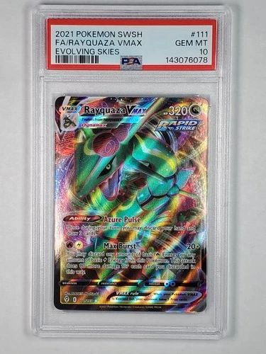 Rayquaza VMAX 111/203 Ultra Rare SWSH07: Evolving Skies PSA 10 Gem MT English