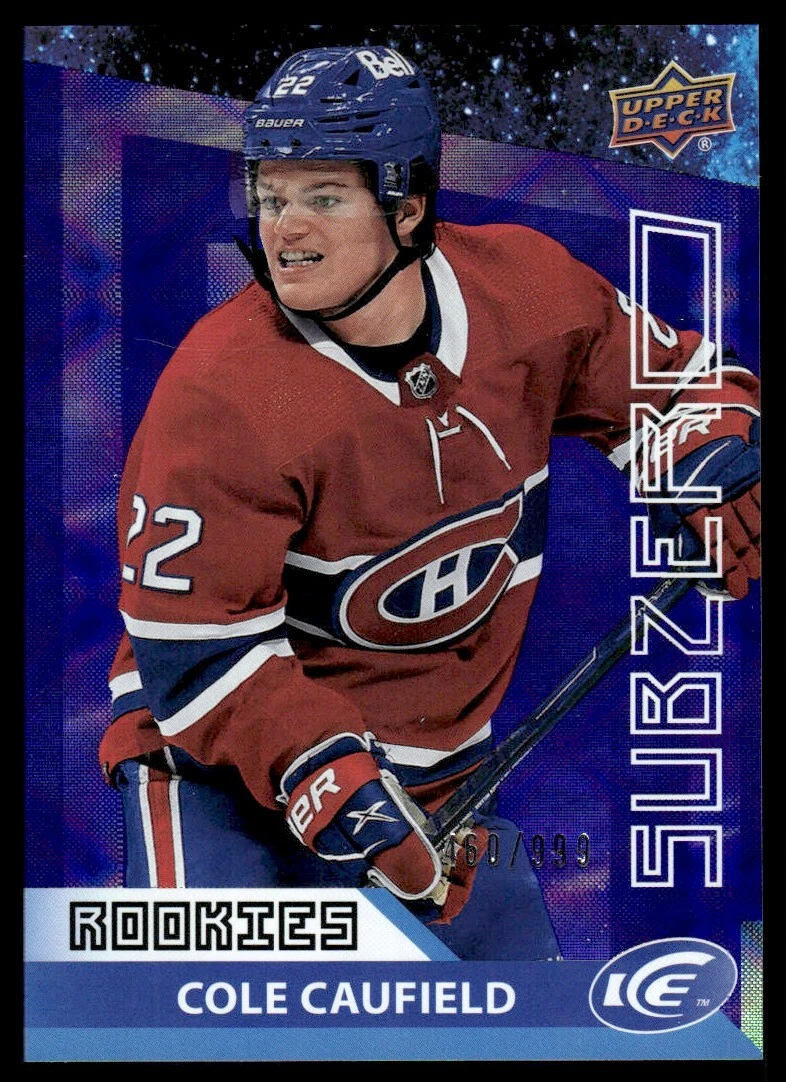 2021-22 Upper Deck Ice Sub Zero Cole Caufield RC 160/999 #SZ-59