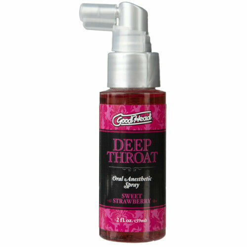DEEP THROAT SPRAY ORAL SEX GOODHEAD-STRAWBERRY-SPRAY. 2 OZ fast shipping US - Picture 1 of 2