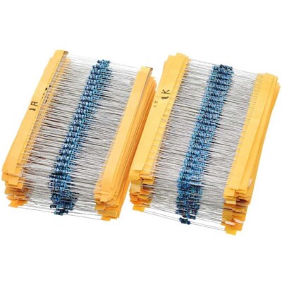 1/4W Metallschicht Metallfilm Widerstände 1% Widerstand / Resistor 0Ω Bis 22MΩ