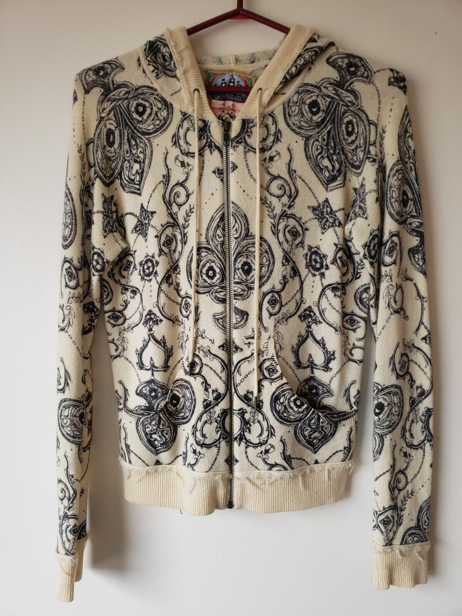 L.A.M.B Gwen Stefani cashmere cream and black distressed L.A.M.B Gwen Stefani cashmere cream and black distressed