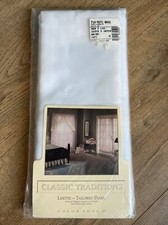 NIP French Door White Sheer Curtain Panel Light Filtering 60" W x 42" L