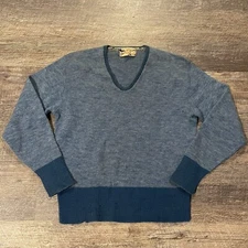 VTG Buster Crabbe Knit Sweater Mens small Wool Murray Flash Gordon 1930s 40s