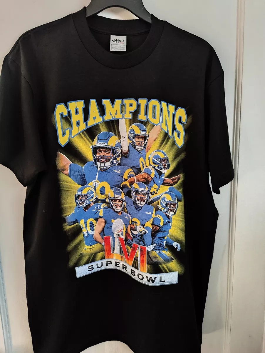 Shaka LA Rams Super Bowl Champion Shirts Mens Size Larger New Without Tags