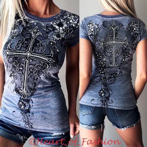 VOCAL Womens Vintage Burnout Stone 