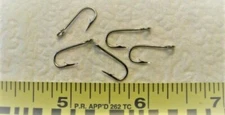 100 Siwash Hooks - Eagle Claw  Size 10 Open Eye, Nickel  Spinners