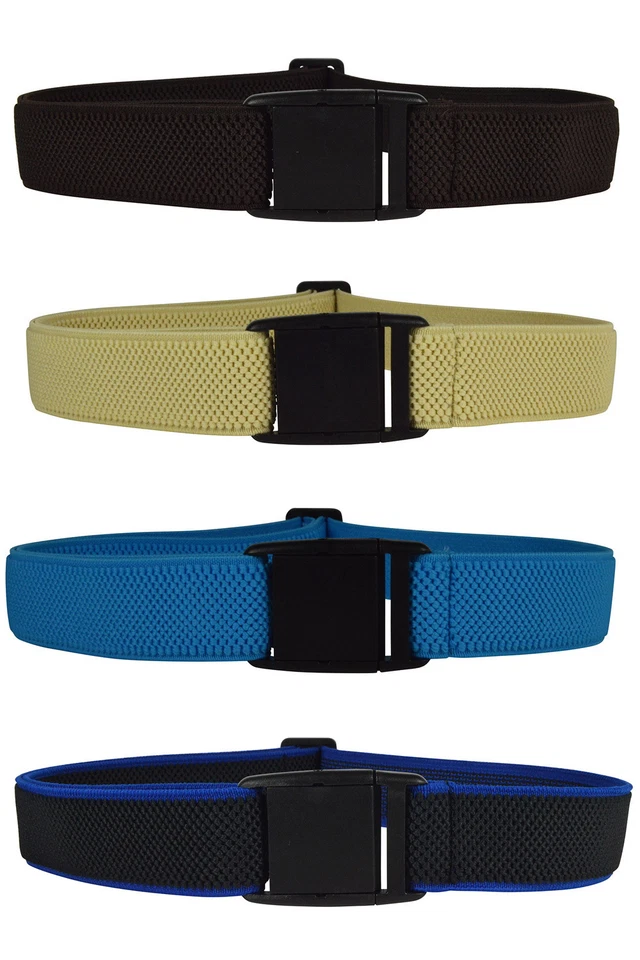 OLATA Kinder-/Junioren-/Kindergürtel. Verstellbarer Stretchgürtel mit Kunststoffschnalle