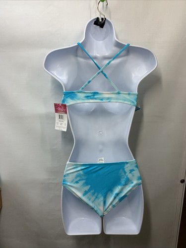 Kanu Surf Girls' Alania Flounce Bikini Beach Sport 2 Piece Swimsuit 9570 Size 10 - Picture 2 of 6