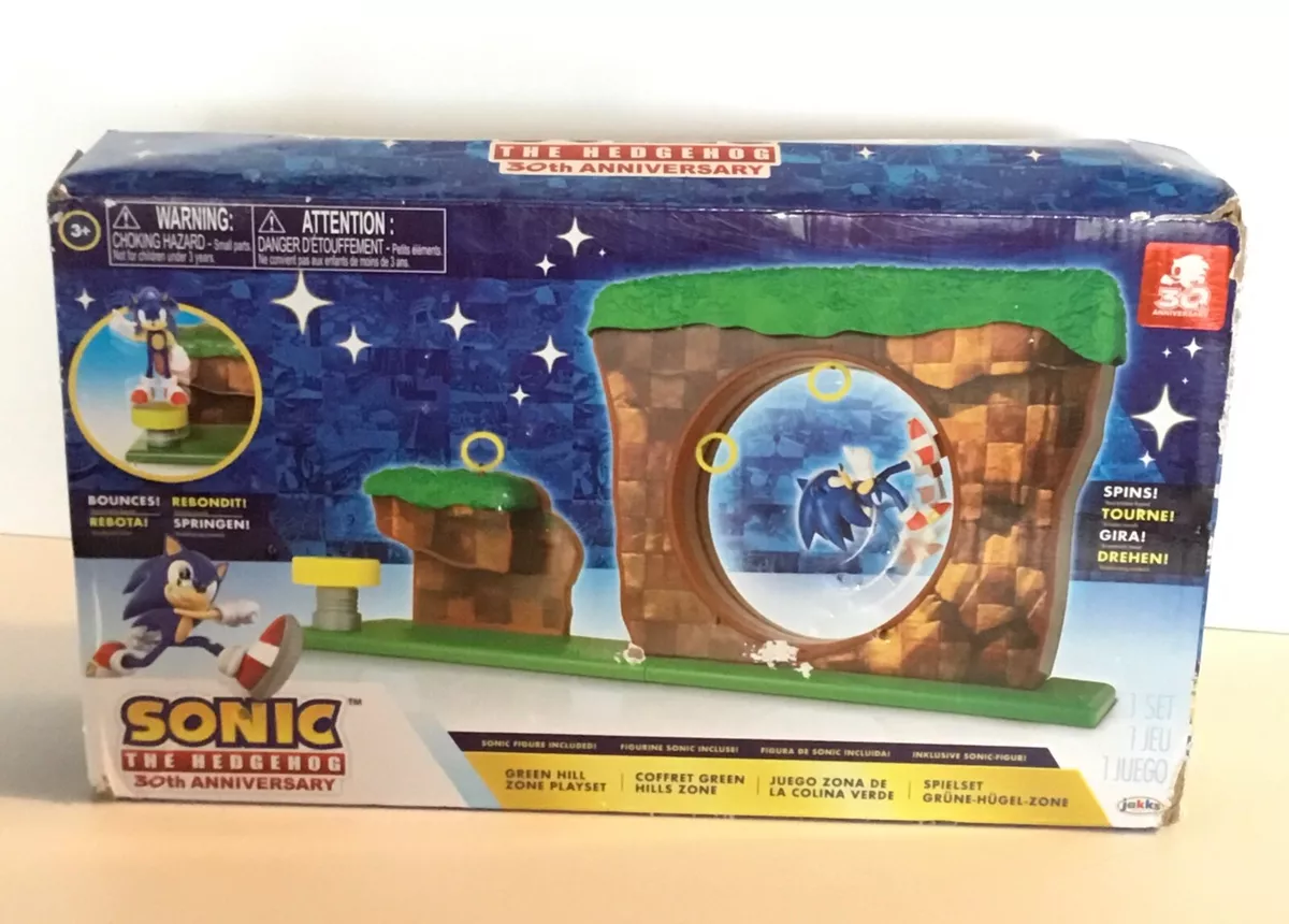 Sonic The Hedgehog Green Hill Zone Playset with 2.5 Sonic Figure