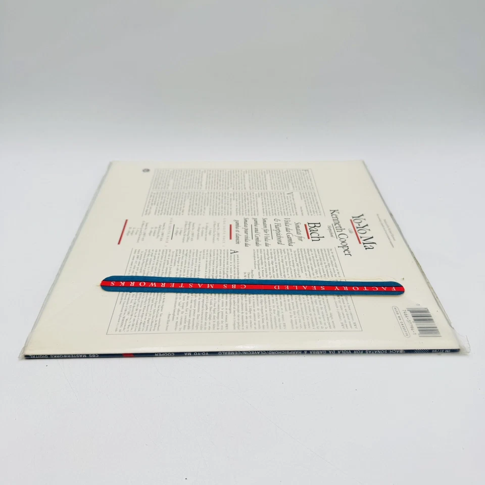 Yo-Yo Ma Kenneth Cooper Bach Sonatas NM With Original Inner & Outer sleeve - Image 4 of 4