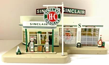 Danbury Mint Sinclair Service Station Light Up Clock Diorama Please Read 