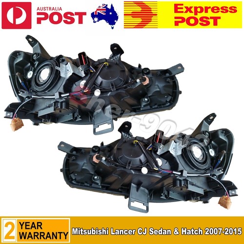Pair LH+RH Head Lights Lamp For Mitsubishi Lancer CJ CF Sedan/Hatch 2007~2015 AU - Picture 6 of 7