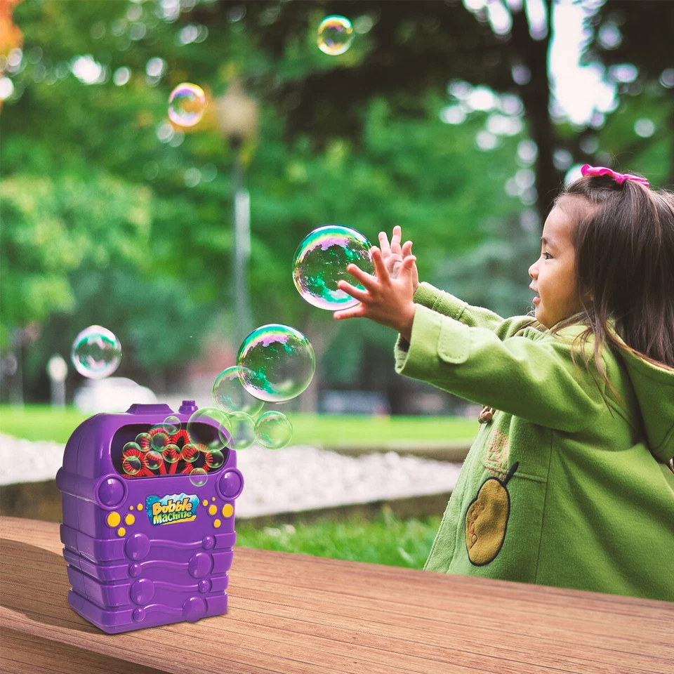 BUBBLE MANIA MACHINE BLOWER SOLUTION KIDS CHILDRENS BIRTHDAY PARTY BUBBLES TOY - Image 3 of 4