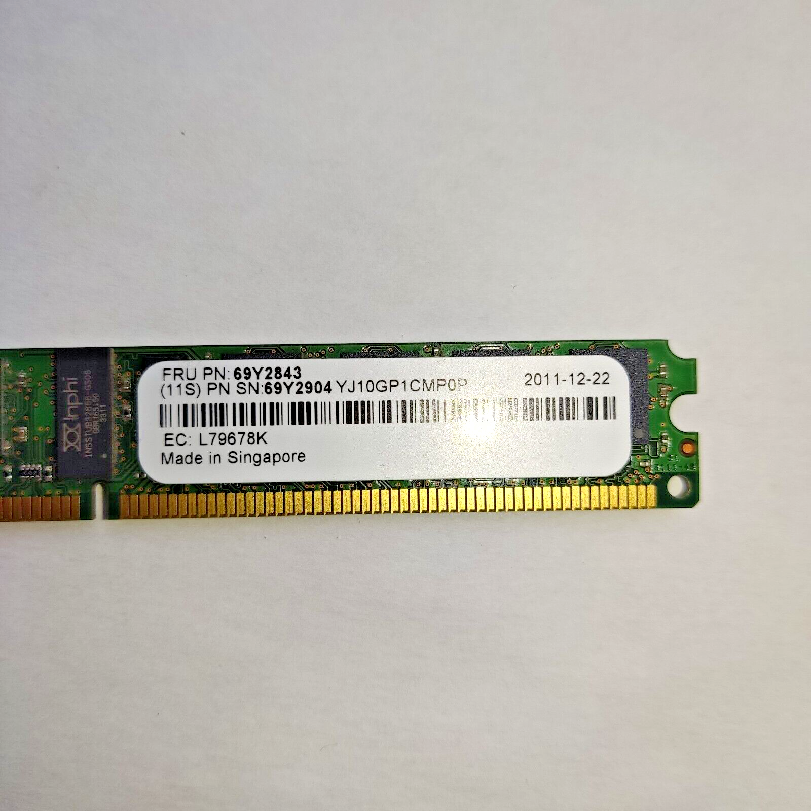 69Y2843 IBM SYSTEM STORAGE 2GB CACHE MEMORY DIMM PC2 FOR DS35XX 69Y2904 ...