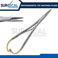 T/C Mathieu Plier Orthodontic Ortho Dental Straight 6.5" Stainless German Grade