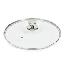 11" 12" Glass Lid for Frying Pan Skillets Tempered Replacement Cover Stainless