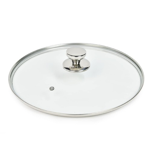 11" 12" Glass Lid for Frying Pan Skillets Tempered Replacement Cover Stainless - 第 1/20 張圖片