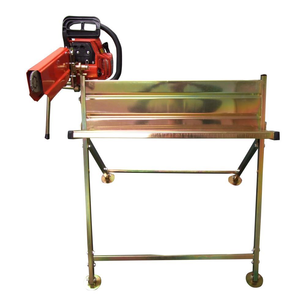 Saw Horse Log Holder RocwooD Folding Metal With Pivoting Chainsaw Clamp