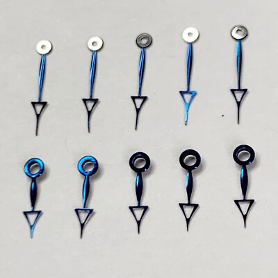 10 Blue Steel Arrow Watch Hands Minute Hour Fancy Repair Watchmaker Part Pyramid
