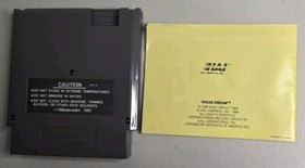 Vegas Dream Nintendo NES Game with authentic Manual Excellent Collector Cond