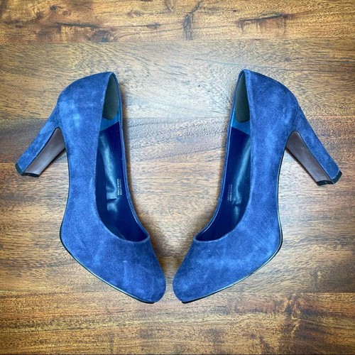 Tahari Dolly Suede Pumps Regal Royal 