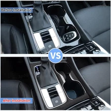 Carbon Fiber For 2022-2025 Hyundai Santa Cruz ABS Gear Shift Panel Cover Trim​