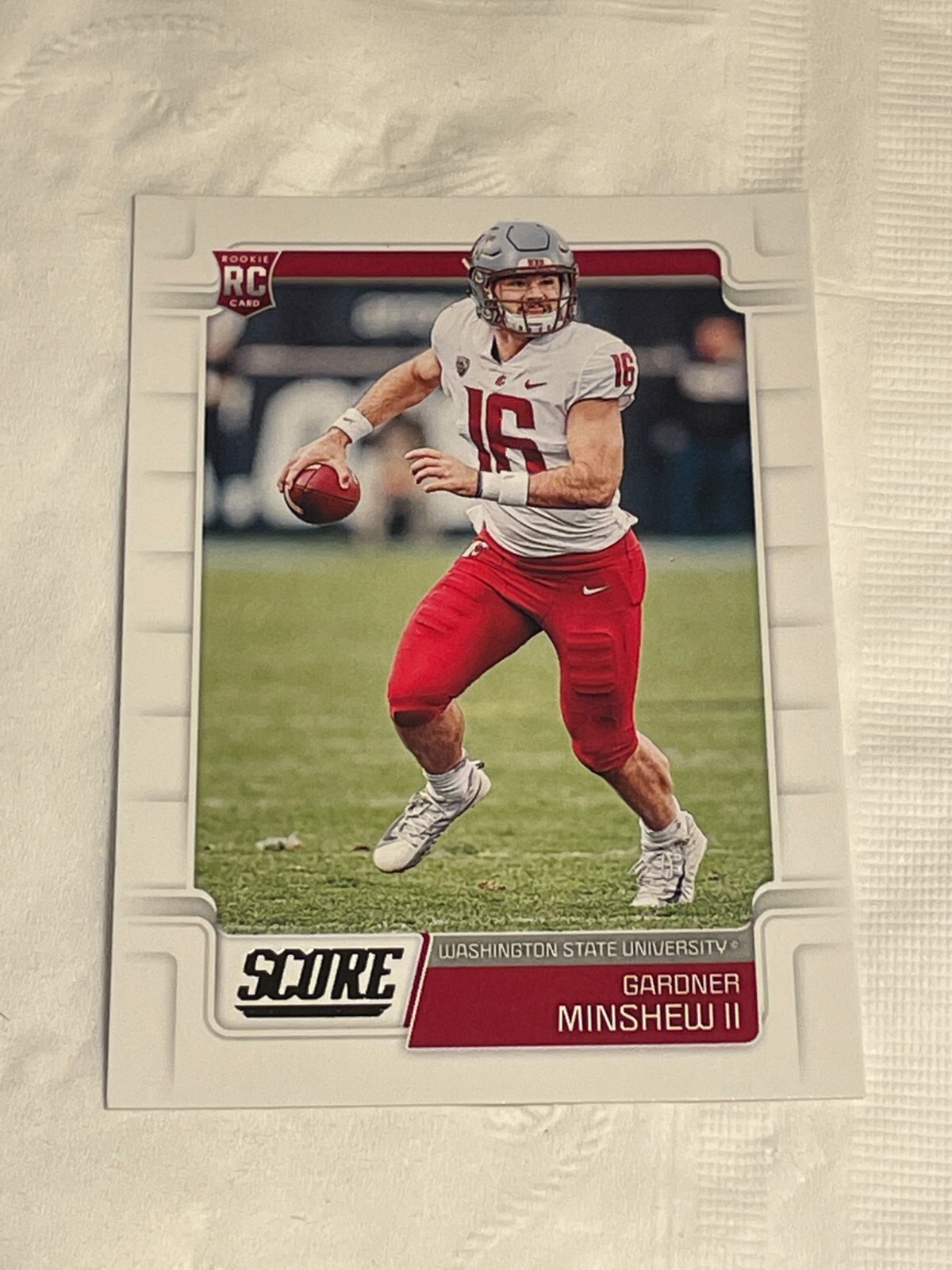 Gardner Minshew II 2019 Score Rookie RC Card #366 Jacksonville Jaguars W/Top