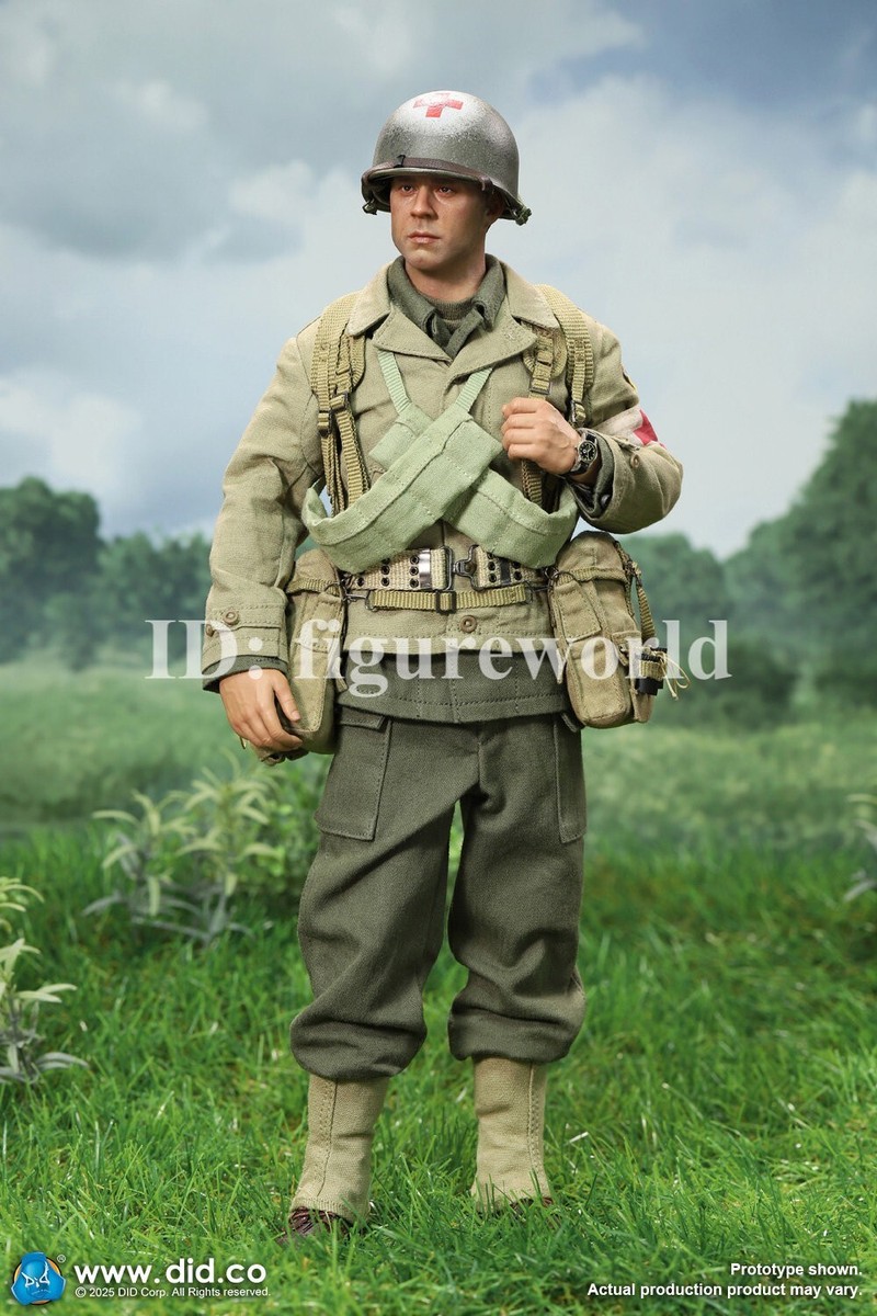 DID A80189 1/6 WWII US 2nd Ranger Battalion Medic Wade Action