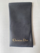 Christian Dior Soft Sunglasses Case, Gray, Made In Italy, Vintage