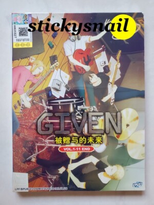 Anime DVD Given Vol. 1-11 End ENG SUB All Region FREE SHIPPING