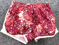 Nike Running Shorts Girls 6X Dri-Fit Lined Athletic Burgundy Salmon  White