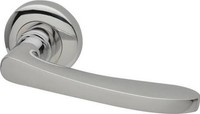 10 Pairs Atlantic Door Handles On Round Rose Chrome Finish, 8 Latch + 2 Bath 10 Pairs Atlantic Door Handles On Round Rose Chrome Finish, 8 Latch + 2 Bath