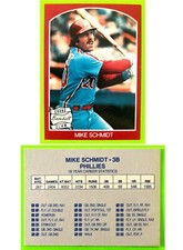 MIKE SCHMIDT BASEBALL GRAND SLAM, 18 YR. STATS, DICE GAME, #NNO OR DATE, BRODER