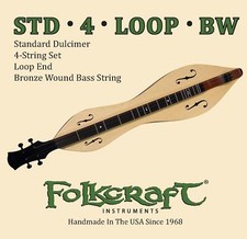 Folkcraft  Mountain Dulcimer String Set, Loop Ends .011" .011" .013" .024"BW 
