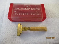 Vintage Eversharp Schick Injector Safety Razor  & Case 1937