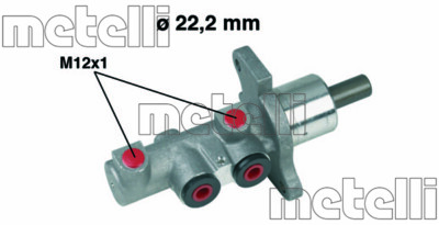METELLI 05-0293 HAUPTBREMSZYLINDER FÜR ALFA ROMEO MERCEDES-BENZ