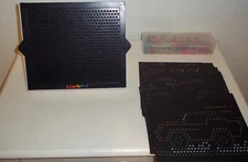 Basic Fun LITE Brite Magic Screen 2018 Unpunched cards Lots of pegs!