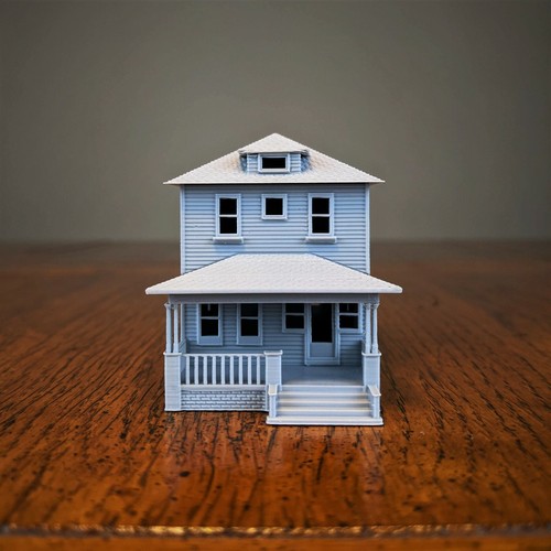 N-Scale - Sears Woodland 1920s Kit Home - 1:160 Scale Building House - Picture 3 of 10