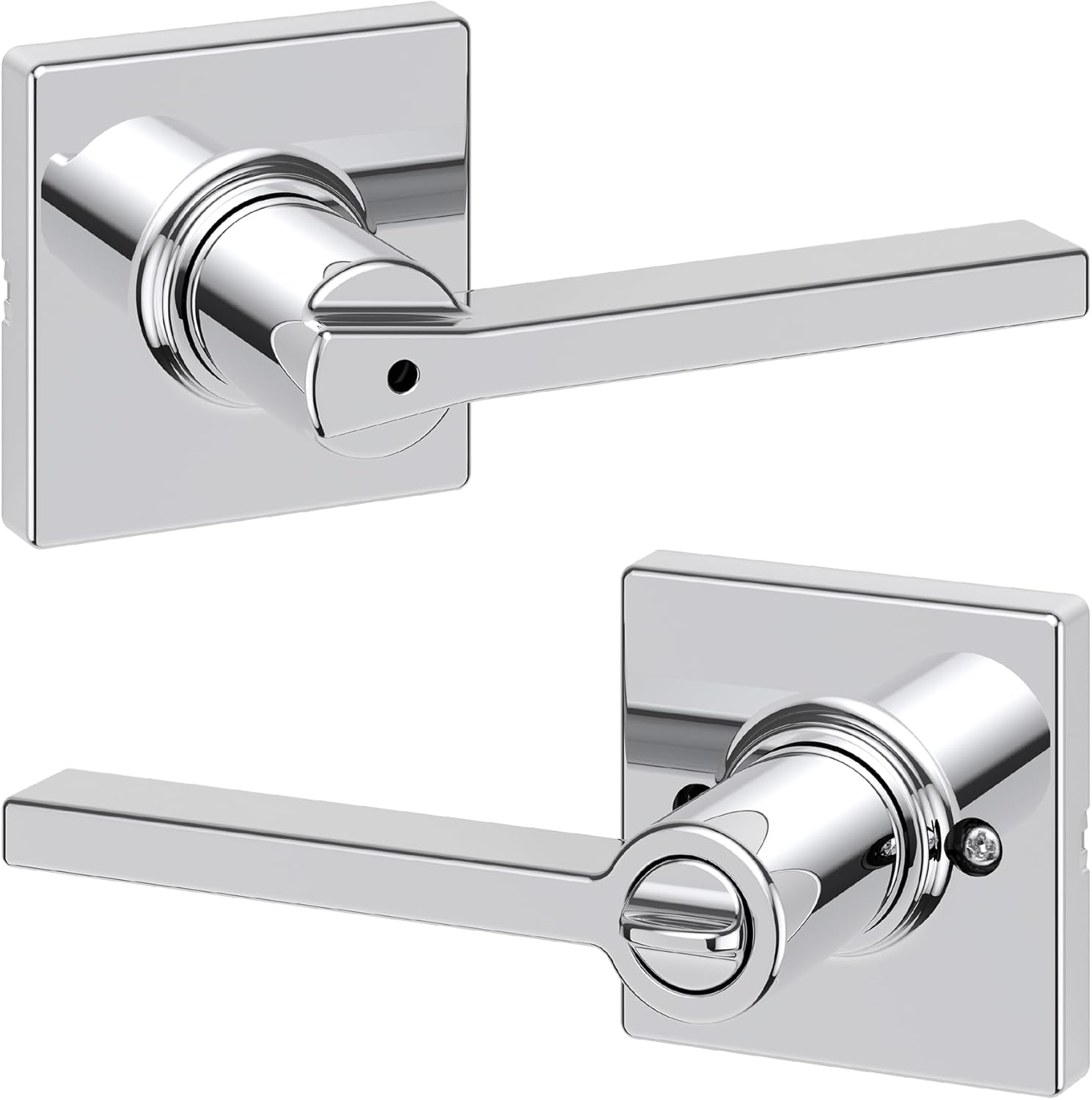 Casey Privacy Door Handle with Lock for Bathrooms and Bedrooms-image