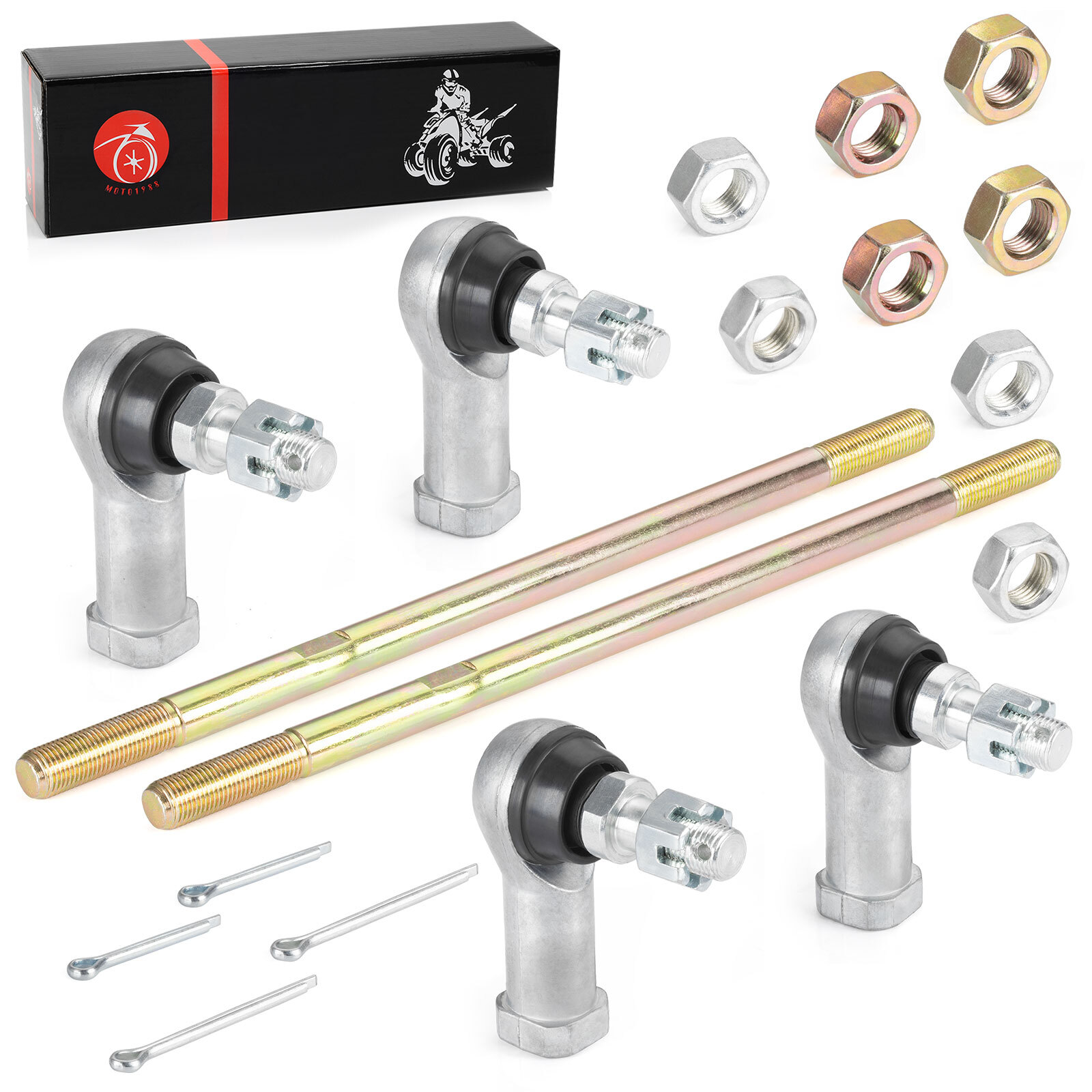 Left Right Tie Rod Ends for Honda Rancher 350 400 TRX350FE/FM/TE/TM TRX400FA/FGA