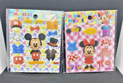 Disney 3D Sticker (Anziehaufkleber) 4x Bogen mit verschiedenen Figuren - Neu!