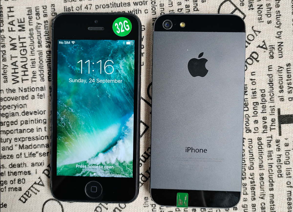 Apple iPhone 5 - 16 GB - Black & Slate (Unlocked) for sale online